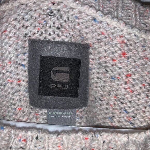 G-Star RAW Women's Enn Long Knit Sweater Size S Tunic Oversized Wool Blend Cozy - Picture 10 of 14